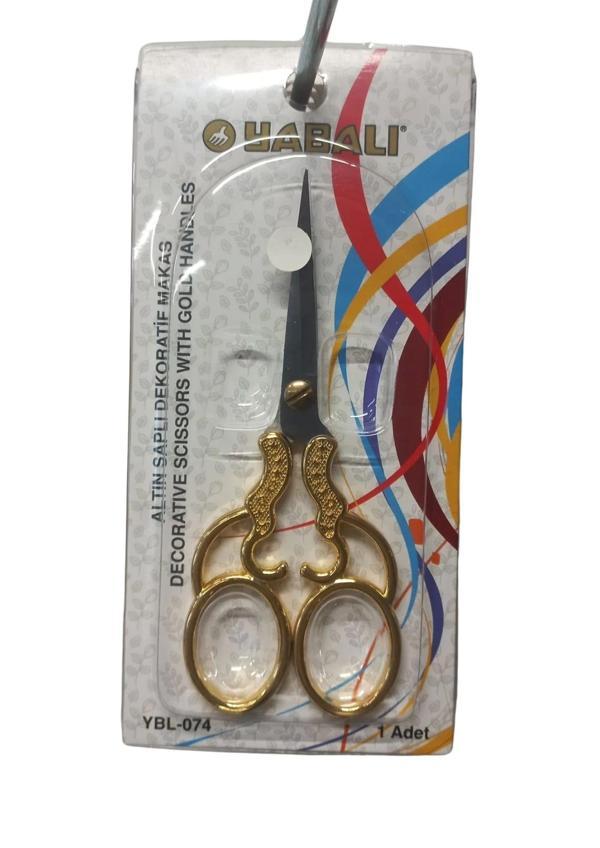 Nakış Makası Altın Saplı Dekoratif Makas YBL-074 Model 2 - Image 1