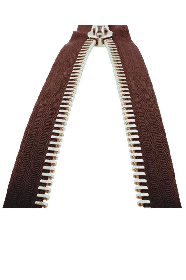 Demir Dişli Çanta Fermuarı en 3 cm Bordo - Image 1