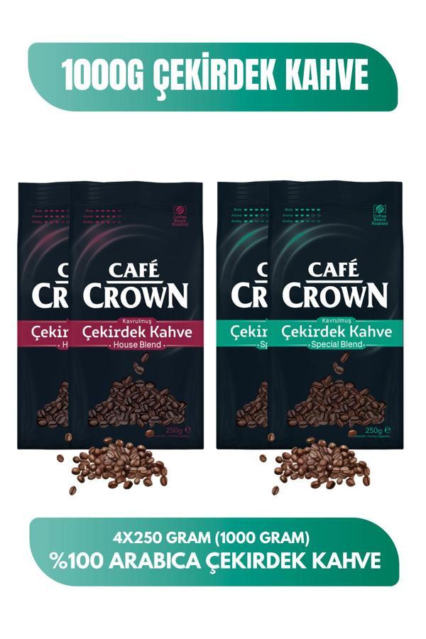 Cafe Crown Çekirdek Kahve 1000 gr. Tanışma Paketi (500 gr. House Blend + 500 gr. Special Blend) - Image 1