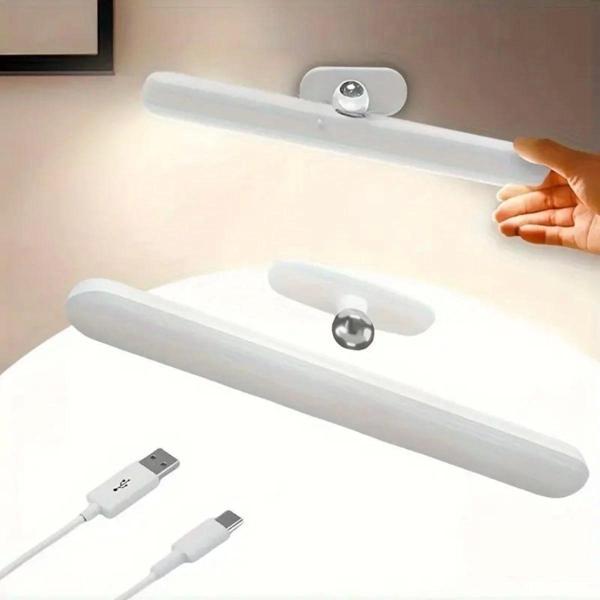 BUFFER® Dokunmatik USB İle Şarj Olabilen 27 cm Led Aydınlatma Makyaj Aynası Işığı - Image 1