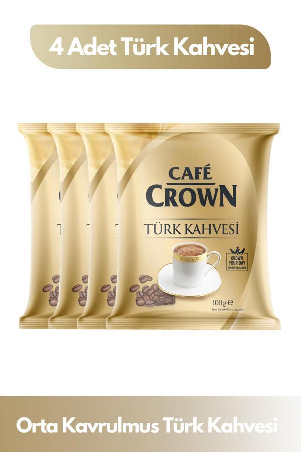 Cafe Crown Türk Kahvesi 4 Adet x 100 gr. - Image 1