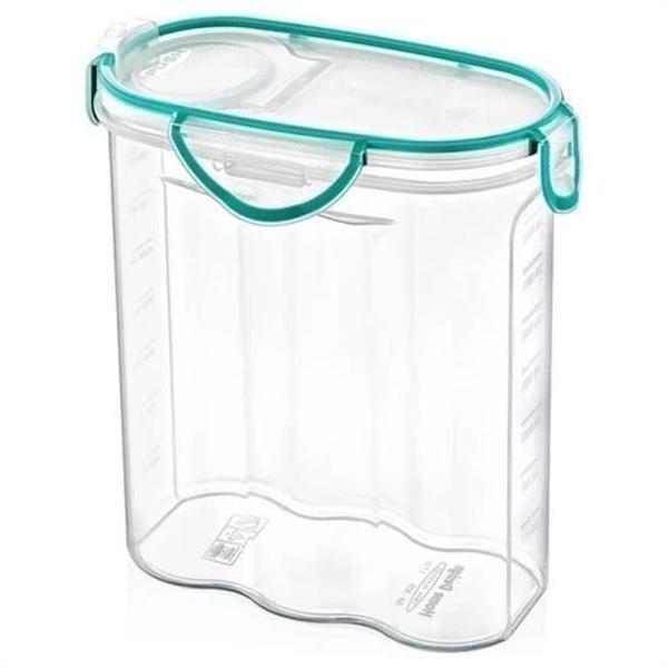 BUFFER® Kilitli Kapaklı Contalı Hava,Su Sıvı Geçirmez 2,4 Litre Erzak Saklama Kabı-SA590 - Image 1