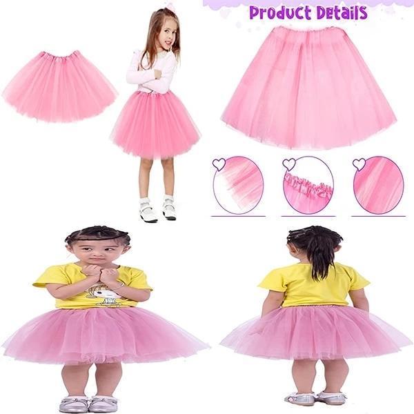 Pembe Renk Tütü Etek Bale Eteği Gösteri Eteği Çocuk Bebek Boy - Image 1