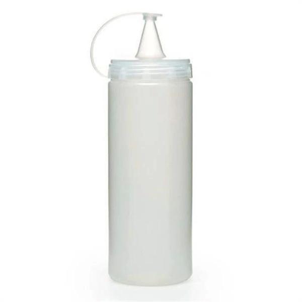 BUFFER® Şeffaf Kapaklı Sızdırmaz Yağlık Sosluk Şişesi Plastik Yağdanlık 400 ml AP-9028 - Image 1