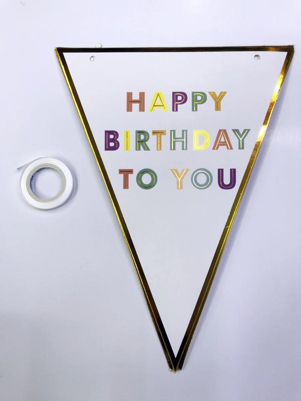 Happy Birthday To You Flama Bayrak Süsü - Image 1