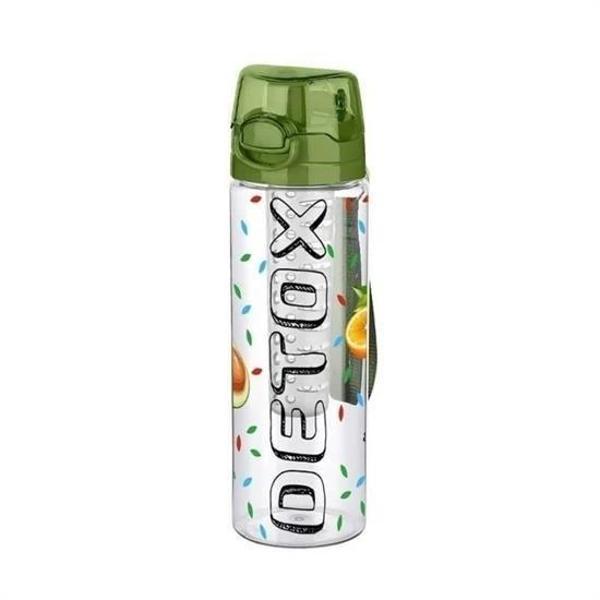 BUFFER® Tutma Saplı Kilitli Kendiliğinden Süzgeçli Kolay Taşınabilir Detoks Sporcu Diyet Matarası - Image 1