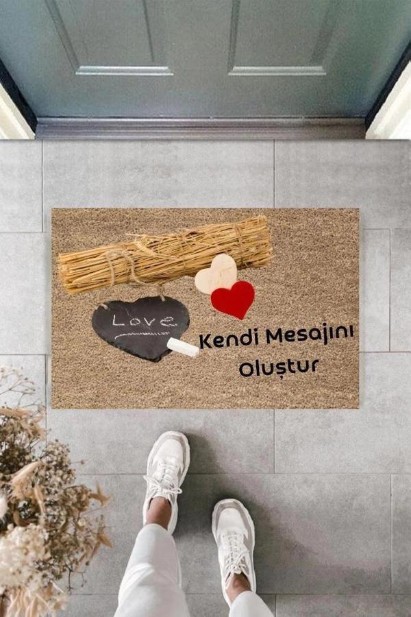 Dijital Baskı Kişiye Özel İç Kapı Dekorasyon Paspas  PS11248 - Image 1