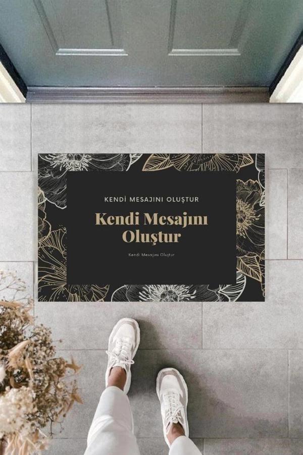 Dijital Baskı Kişiye Özel İç Kapı Dekorasyon Paspas  PS11256 - Image 1
