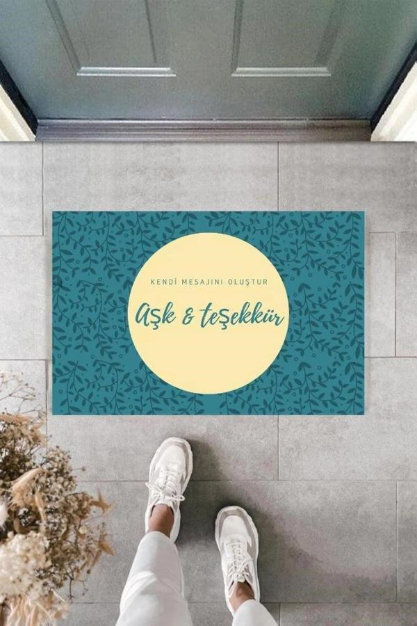 Dijital Baskı Kişiye Özel İç Kapı Dekorasyon Paspas  PS11261 - Image 1