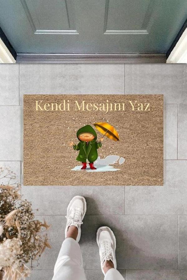 Dijital Baskı Kişiye Özel İç Kapı Dekorasyon Paspas  PS11269 - Image 1