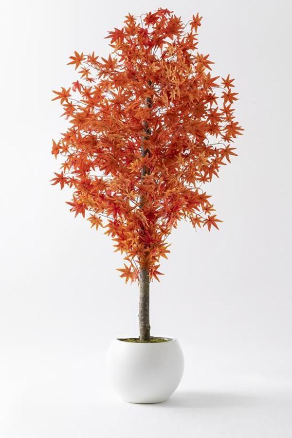 Yapay Çınar Ağacı 180 Cm Sonbahar Küre Plastik Saksı - Image 1