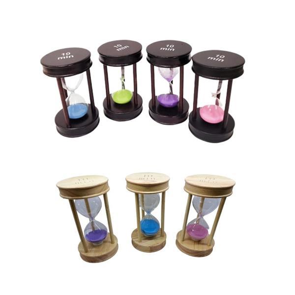 Dekoratif Ahşap 10 Dakika Kum Saati - Image 1