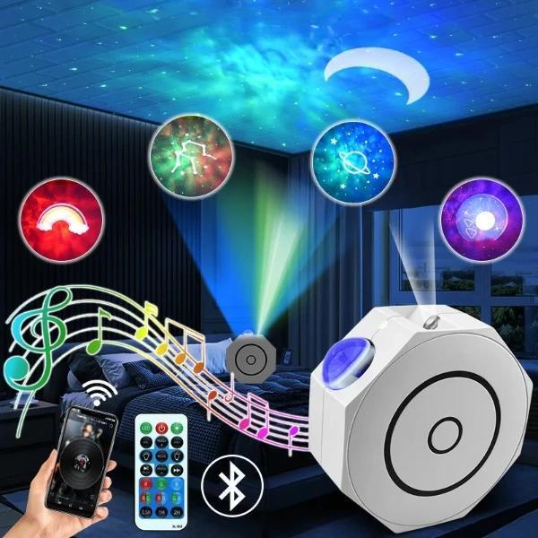 Bluetooth Özellikli Anason Projektör Gece Lambası - Image 1