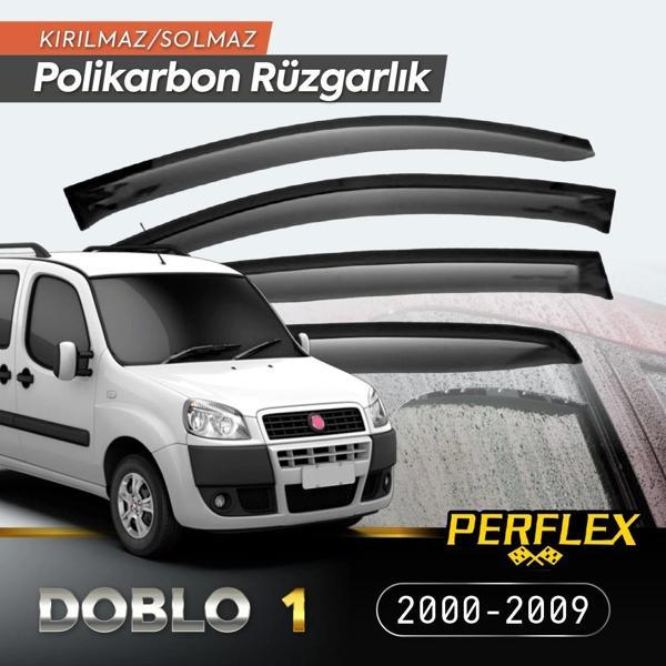 Fiat Doblo 1 2000-2009 Cam Rüzgarlığı V2 Düz - Image 1