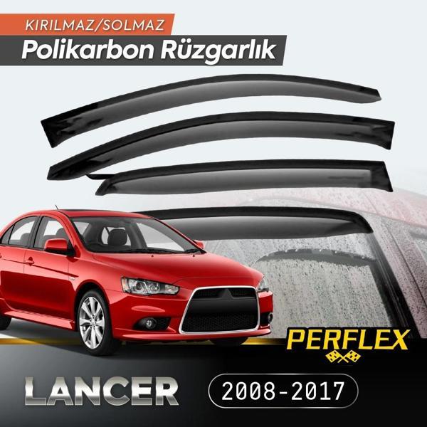 Mitsubishi Lancer 2008-2017 Cam Rüzgarlığı V2 Düz - Image 1