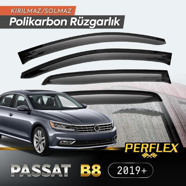 VW Passat B8 2019+ Cam Rüzgarlığı V2 Düz - Image 1
