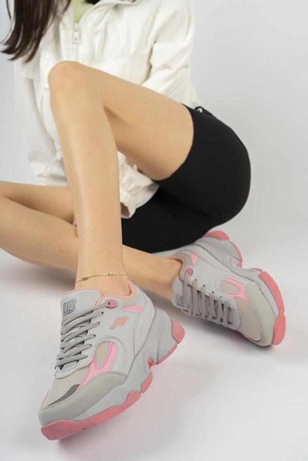 Lambırlent 7190 Unisex Yüksek Taban Senakers Spor Ayakkabı - Image 1