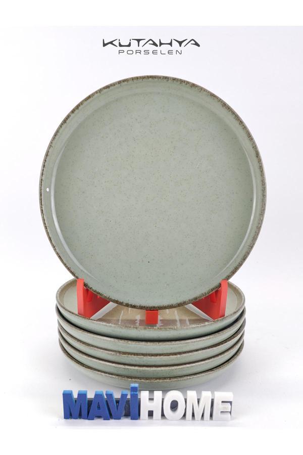 Kütahya Porselen Moderna Serisi 19 Cm Tatlı - Pasta Tabağı 6 Lı - Image 1