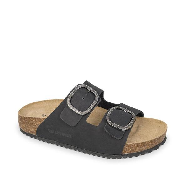 Kadın Terlik VG1571TK Valleverde Nabuk Slipper Nero - Image 1