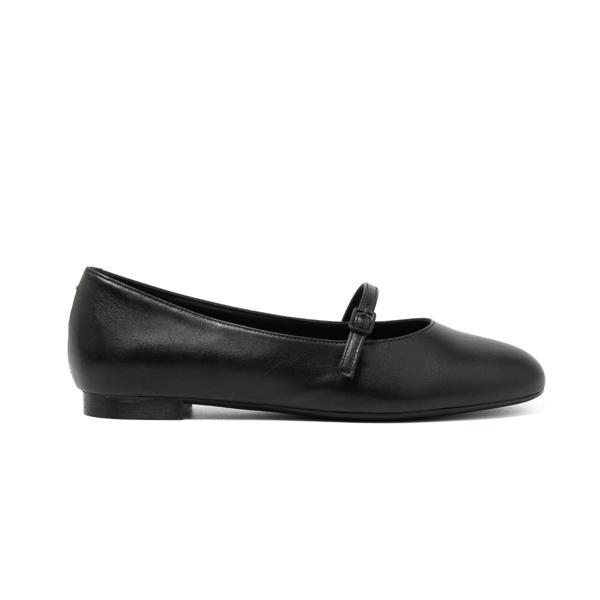 Kadın Babet 70P5 Frau Leather Ballet Flats With Strap - Image 1
