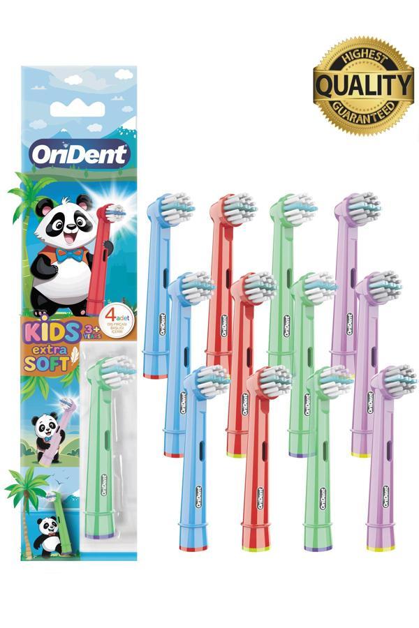 Orident Panda Kids - Çocuklara Özel Oral B Uyumlu 12 Adet Yedek Başlık – Nazik Temizlik Ve Diş Eti Koruması - Image 1