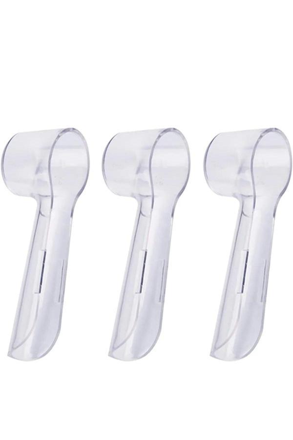 Orident Oral-B Uyumlu Şarjlı Diş Fırçası Ve Elektrikli Diş Fırçası Başlıkları Için Koruma Kapağı 3 Adet - Image 1