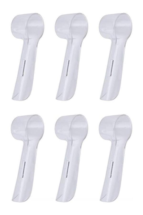 Orident Oral-B Uyumlu Şarjlı Diş Fırçası Ve Elektrikli Diş Fırçası Başlıkları Için Koruma Kapağı 6 Adet - Image 1