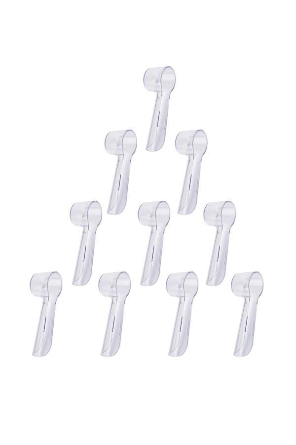 Orident Oral-B Uyumlu Şarjlı Diş Fırçası Ve Elektrikli Diş Fırçası Başlıkları Için Koruma Kapağı 10 Adet - Image 1