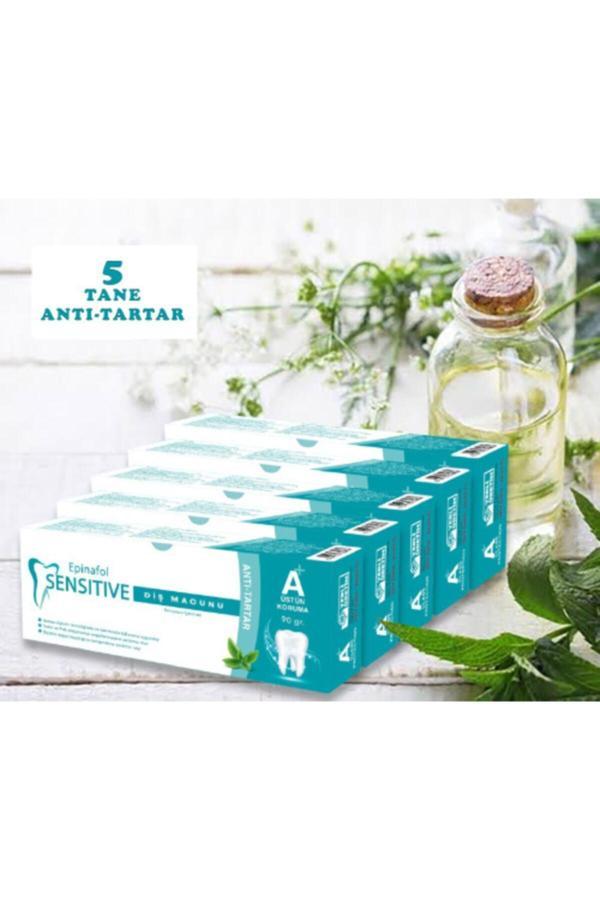 Epinafol Sensitive Diş Macunu Anti-Tartar 5 Li Set - Image 1