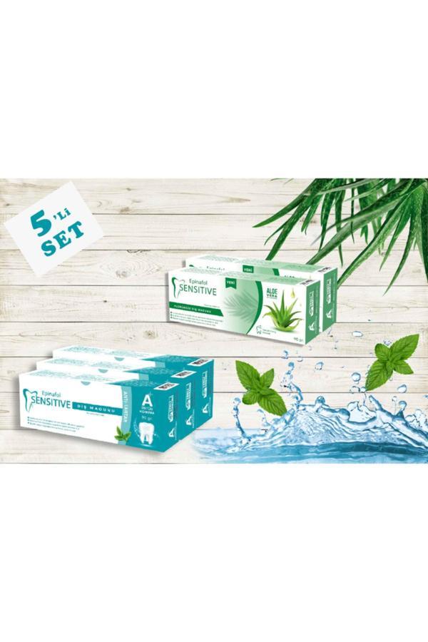 Epinafol Sensitive Diş Macunu 5’Li Aloe Vera Anti-Tartar - Image 1