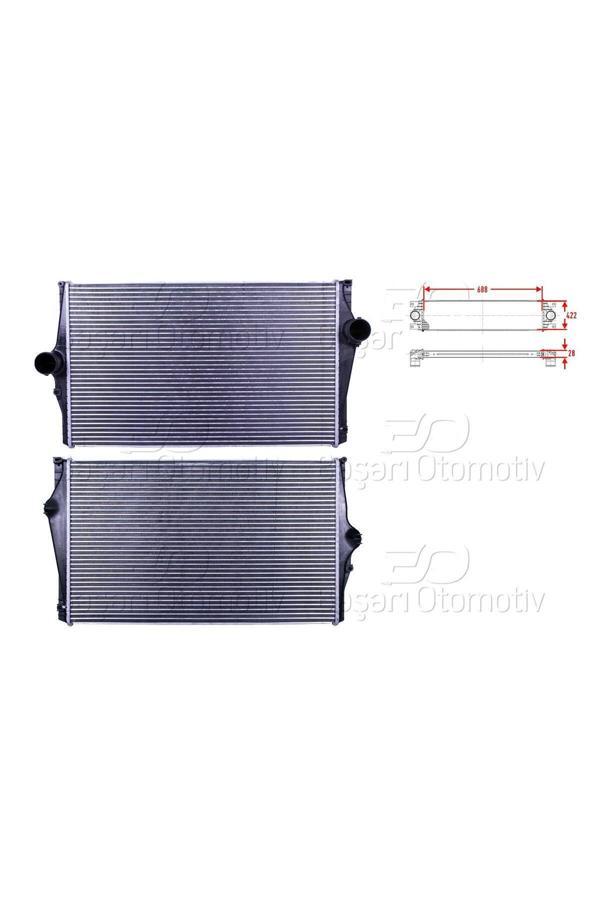 31274553-WISCO VOLVO XC90 1 2.5 T - D5 - T6 02-14 TURBO RADYATORU (INTERCOOLER) 688X422X28 - Image 1