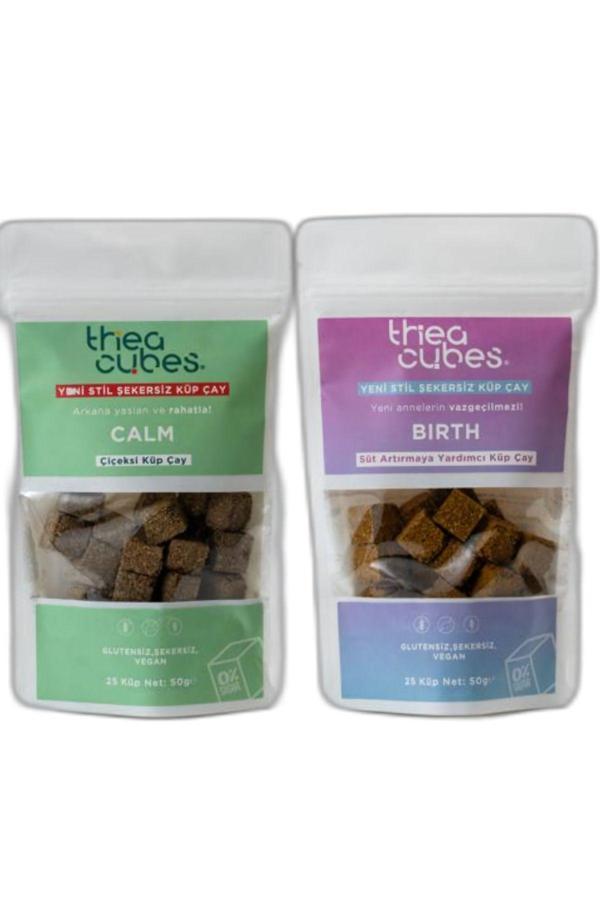 Tanla Baba Thea Cubes Şekersiz Küp Çay Calm & Birth Vegan Doğal Bitkisel Çaylar - Image 1
