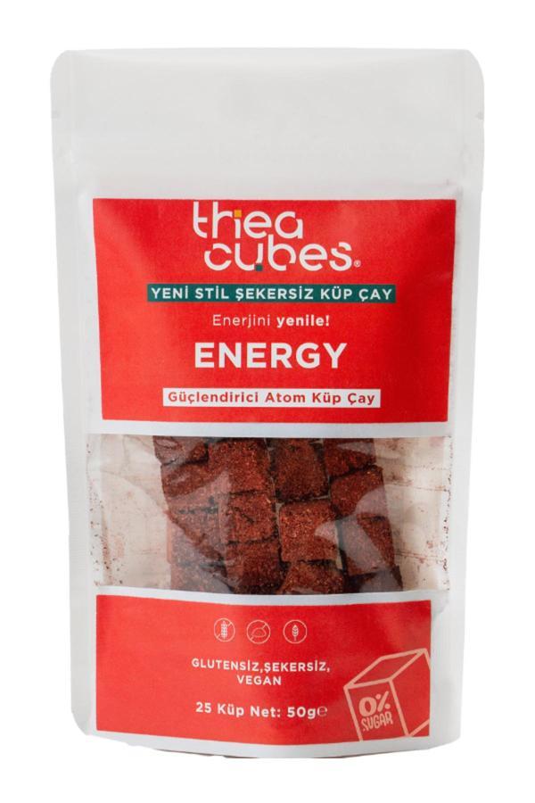 Tanla Baba Thea Cubes Energy Şekersiz Küp Çay Güçlendirici Atom Bitki Çayı Vegan - Image 1
