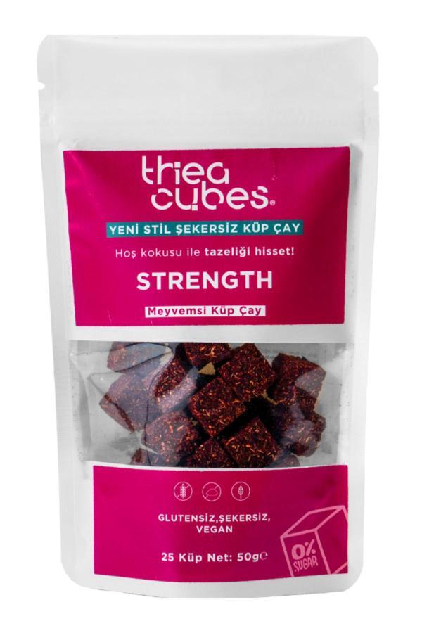Tanla Baba Thea Cubes Strength Şekersiz Küp Çay 25 Küp 50 Gr Meyvemsi Bitki Çayı Vegan - Image 1
