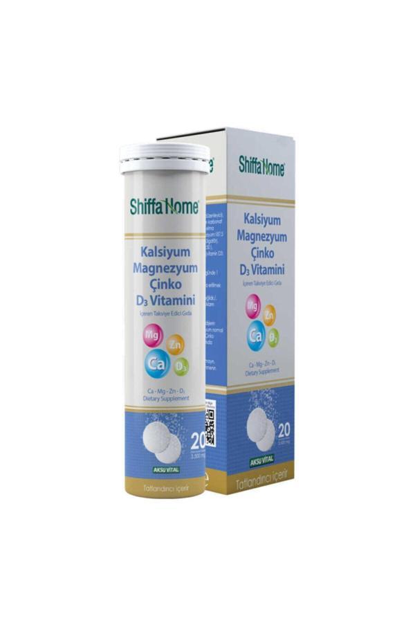 Shiffa Home Kalsiyum Magnezyum Çinko D3 Vitaminli Efervesan Tablet - Image 1