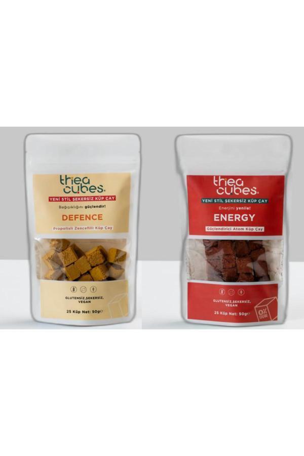 Tanla Baba Şekersiz Küp Çay Energy & Defence Vegan Doğal Bitkisel Çaylar 2Lipaket - Image 1