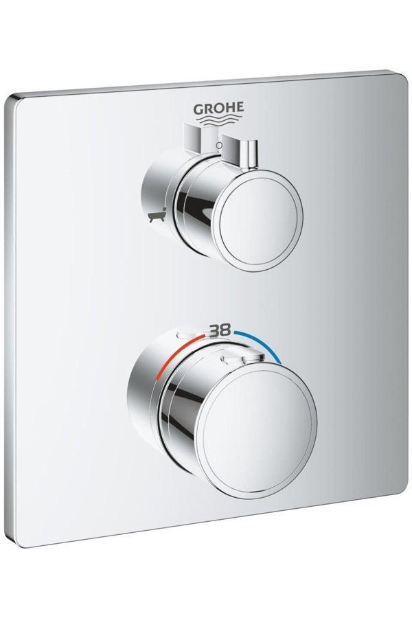 Grohtherm Termostatik Banyo Duş Bataryası 2 çıkışlı divertörlü- 24080000 - Image 1