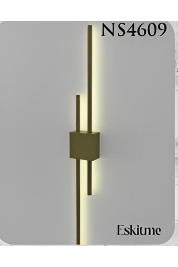 Noas Aplik Duvar Aydınlatması,Duvar Aplik Iç Mekan 3000K Eskitme Gold - Image 1
