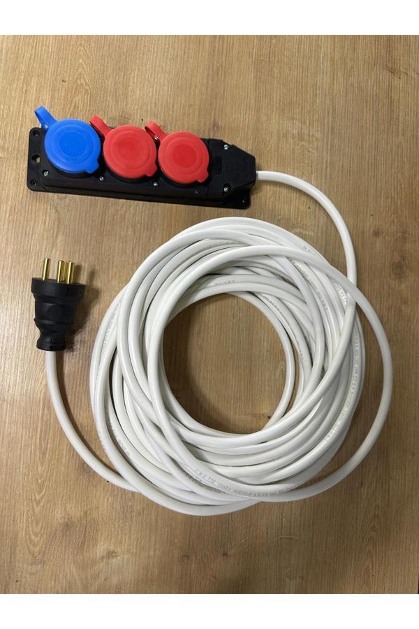 Akınsan Elektrik 4 2,5 Ttr Tam Bakır Kesit 2 Trifaze 1 Monofaze Sanayi Seyyarı 10 Metre - Image 1
