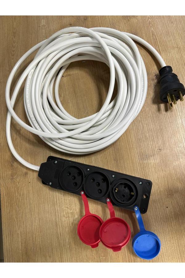 Akınsan Elektrik 4 2,5 Ttr Tam Bakır Kesit 2 Trifaze 1 Monofaze Sanayi Seyyarı 20 Metrelik - Image 1