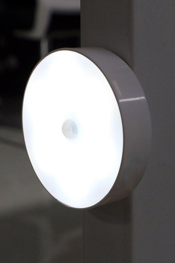 Akınsan Elektrik Şarjlı Hareket Sensörlü Mıknatıslı Dolap Içi Led Aydınlatma - Karanlık Sensörlü Armatür 3 Adet - Image 1