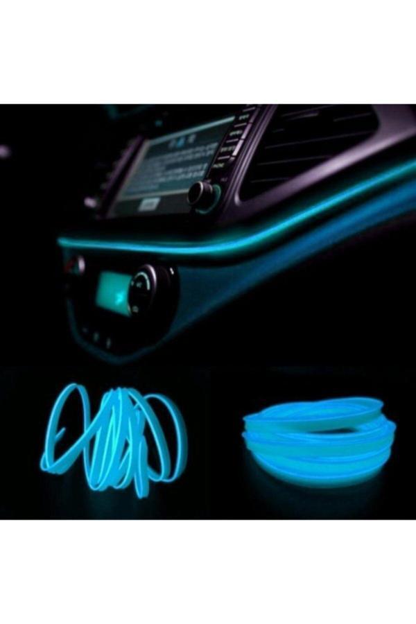 Forza Ip Neon - Ip Neon Led Buz Mavisi 2 Metre - Araç Içi Ip Neon Led - Torpido Ip Led - Torpido Led - Image 1