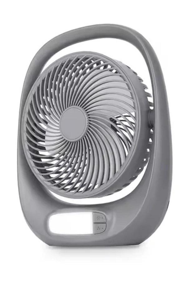 Auhma Aufn01 7 İnç Şarjlı Masaüstü Vantilatör LED Işıklı Sessiz 3 Kademeli - Image 1