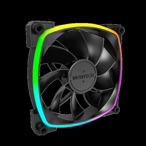Montech RX120 PWM Siyah Reverse Fan Blade 3 in 1 Pack + Hub Controller - Image 1
