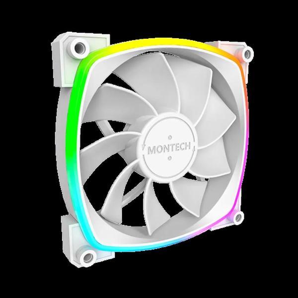 Montech RX120 PWM Beyaz Reverse Fan Blade 3 in 1 Pack + Hub Controller - Image 1