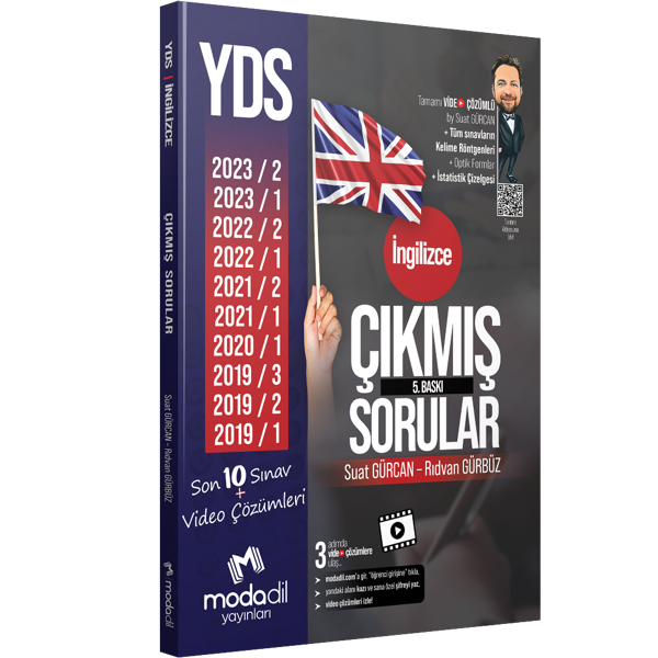 Modadil YDS İngilizce Çıkmış Sorular Tamamı Video Çözümlü Modadil Yayınları - Modadil Yayınları - Image 1