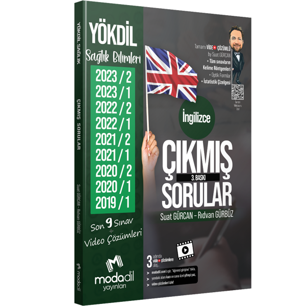 Modadil YÖKDİL Sağlık İngilizce Çıkmış Sorular - Video Çözümlü Modadil Yayınları - Modadil Yayınları - Image 1