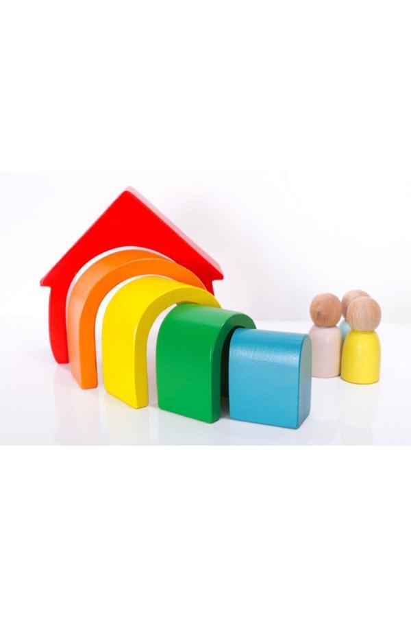 Tiny Wood Waldorf Ev Ahşap Oyuncak - Image 1