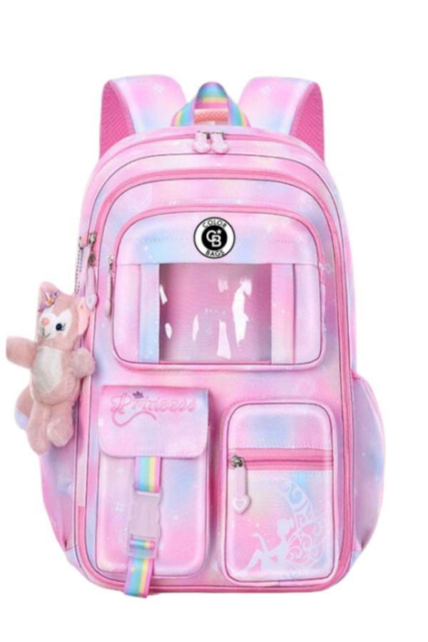 Tiny Wood Kız Çocuk İlköğretim Çantası Ultra Hafif İlkokul / Ortaokul Okul Çantası Pembe-Lila - Image 1