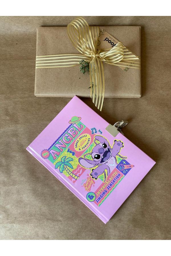 Keskin Color Lilo & Stitch Kilitli Hatıra Defteri | 14X20 Cm – 80 Yaprak Sert Kapaklı Günlük - Image 1